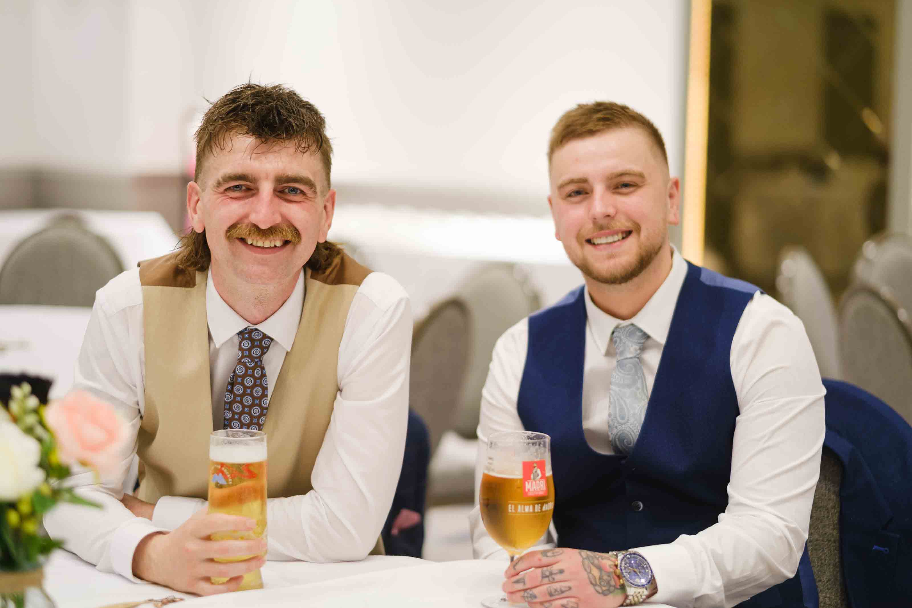 Guests celebrating at Dumfries Arms Hotel wedding
