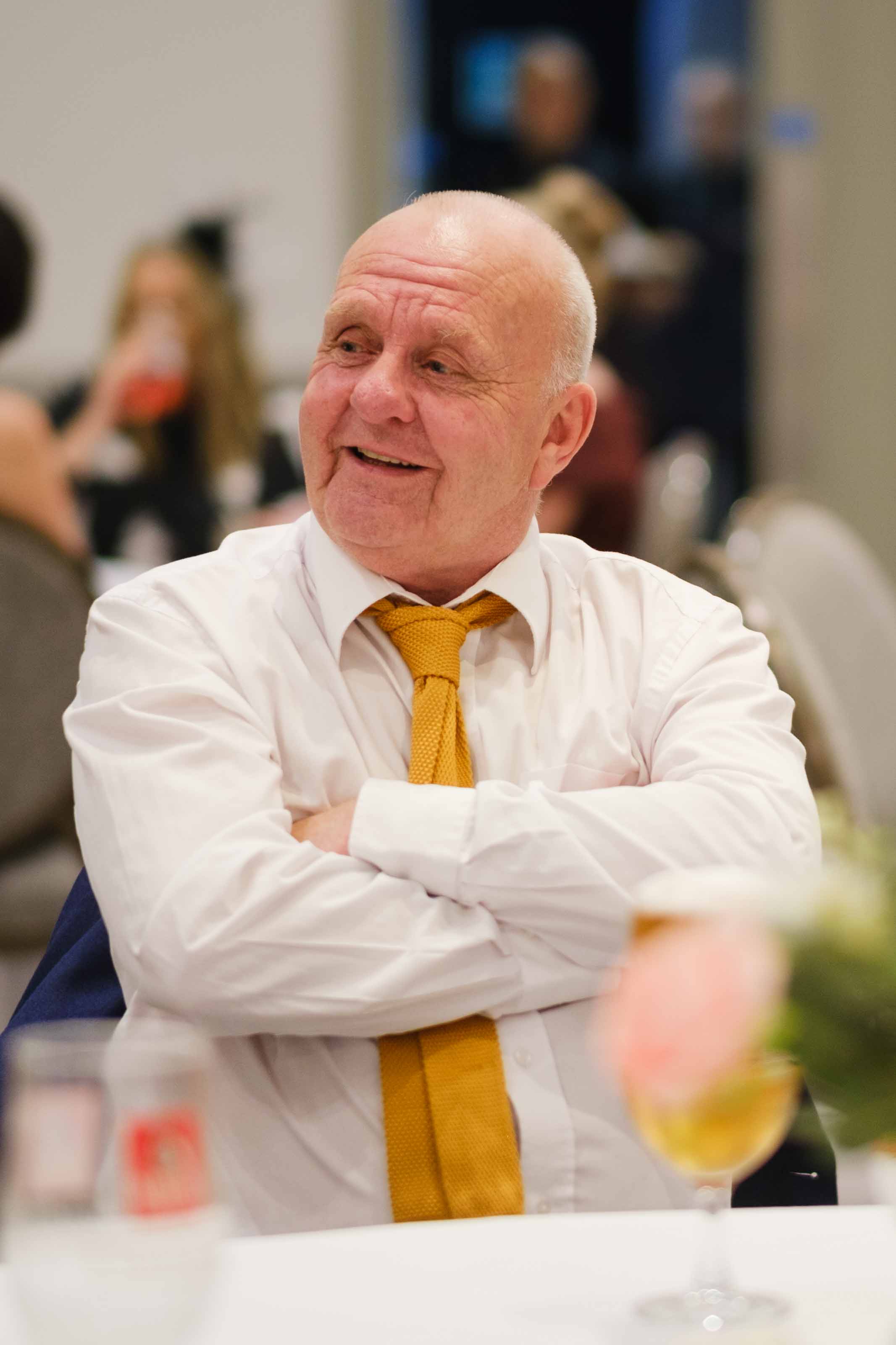 Guests celebrating at Dumfries Arms Hotel wedding