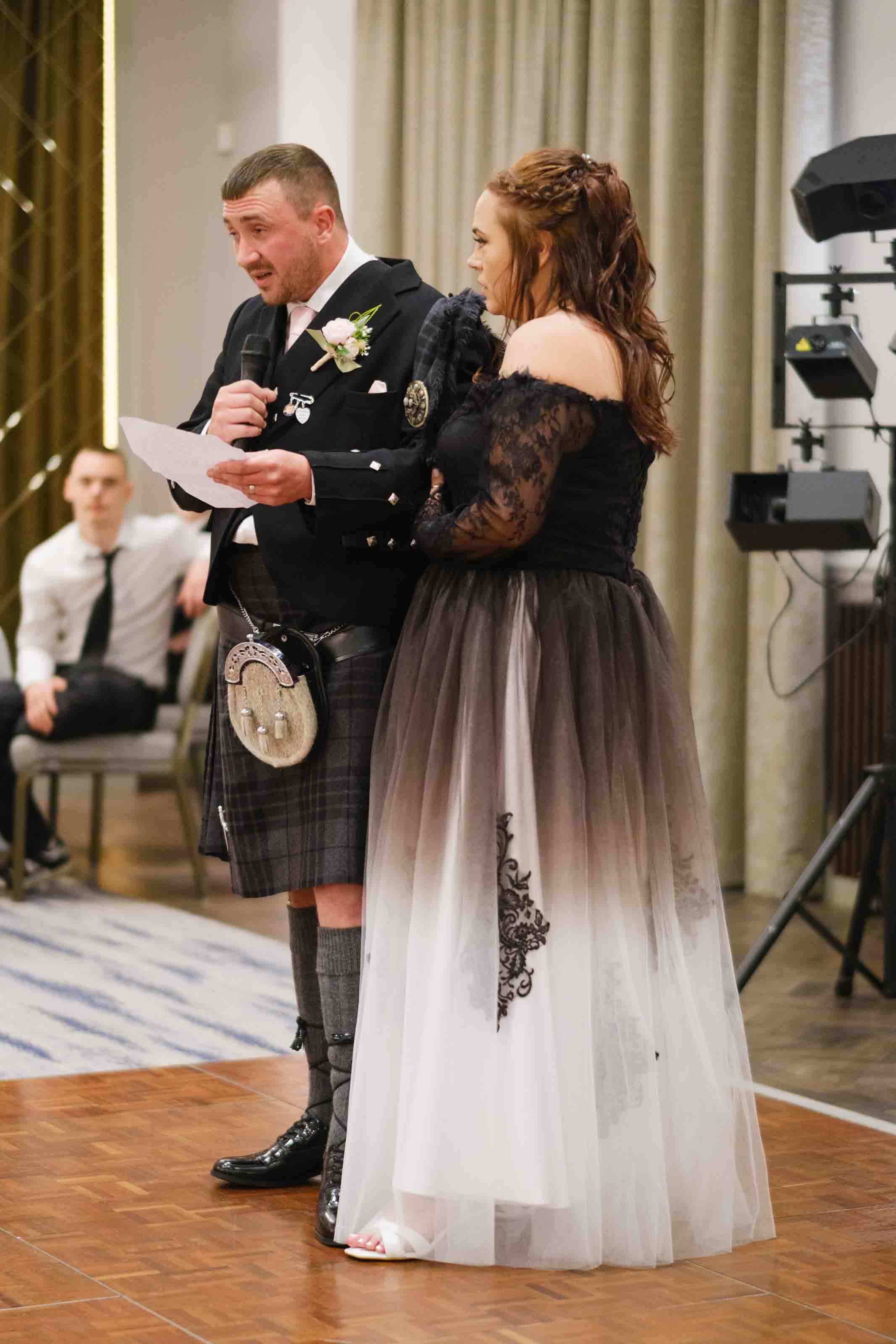 Wedding speeches at Dumfries Arms Hotel