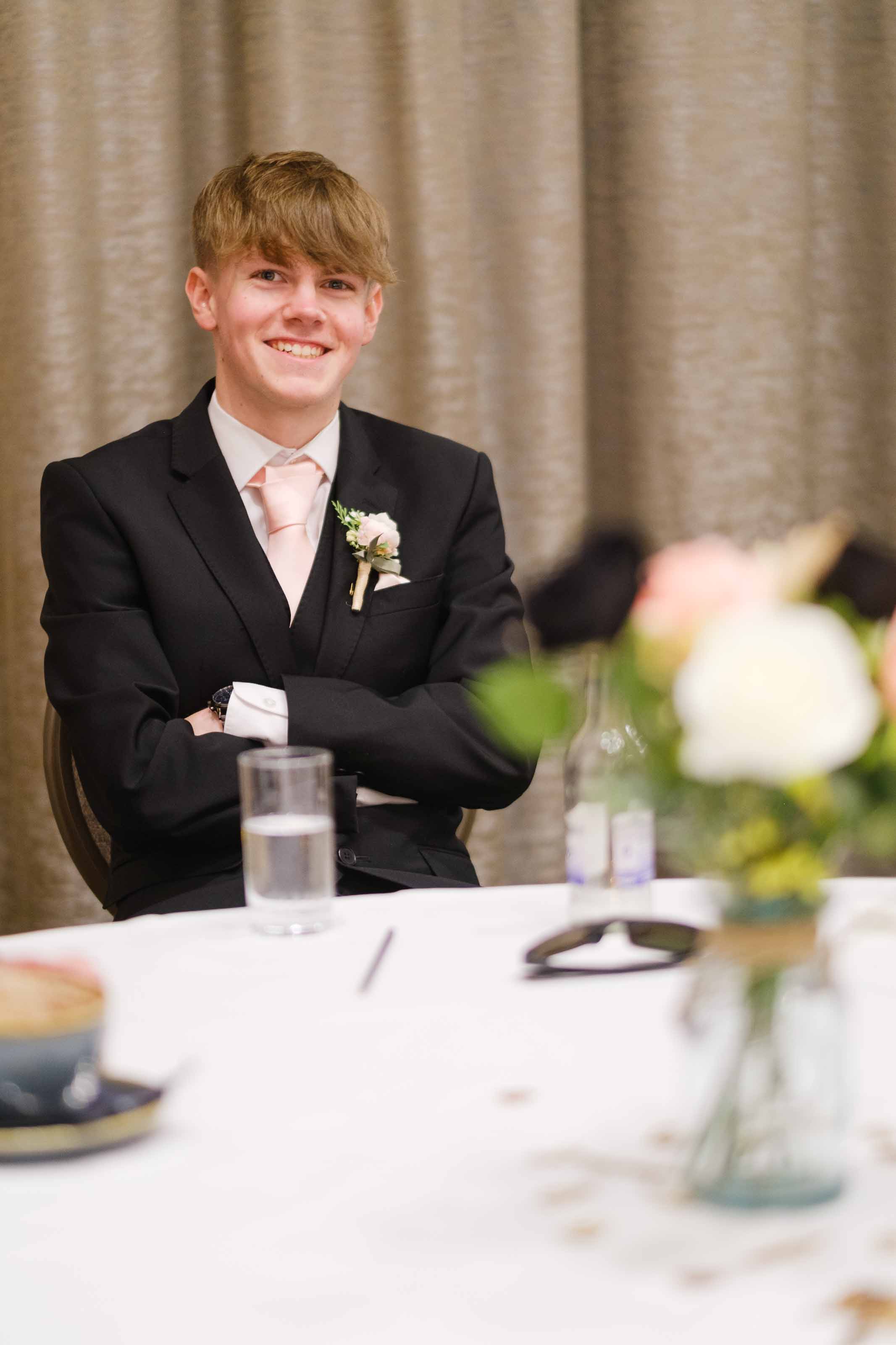 Guests celebrating at Dumfries Arms Hotel wedding