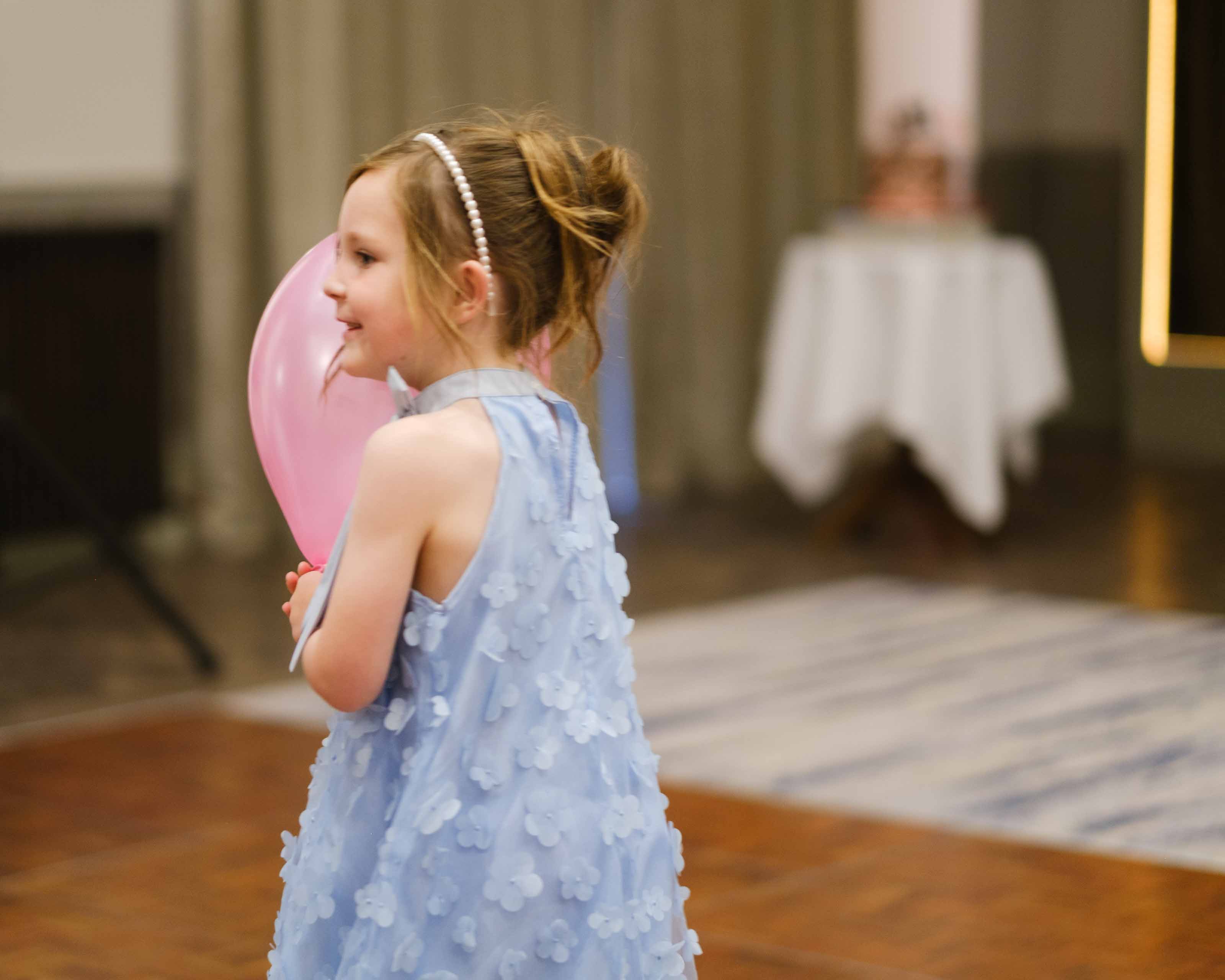 Kids playing at Dumfries Arms Hotel wedding reception