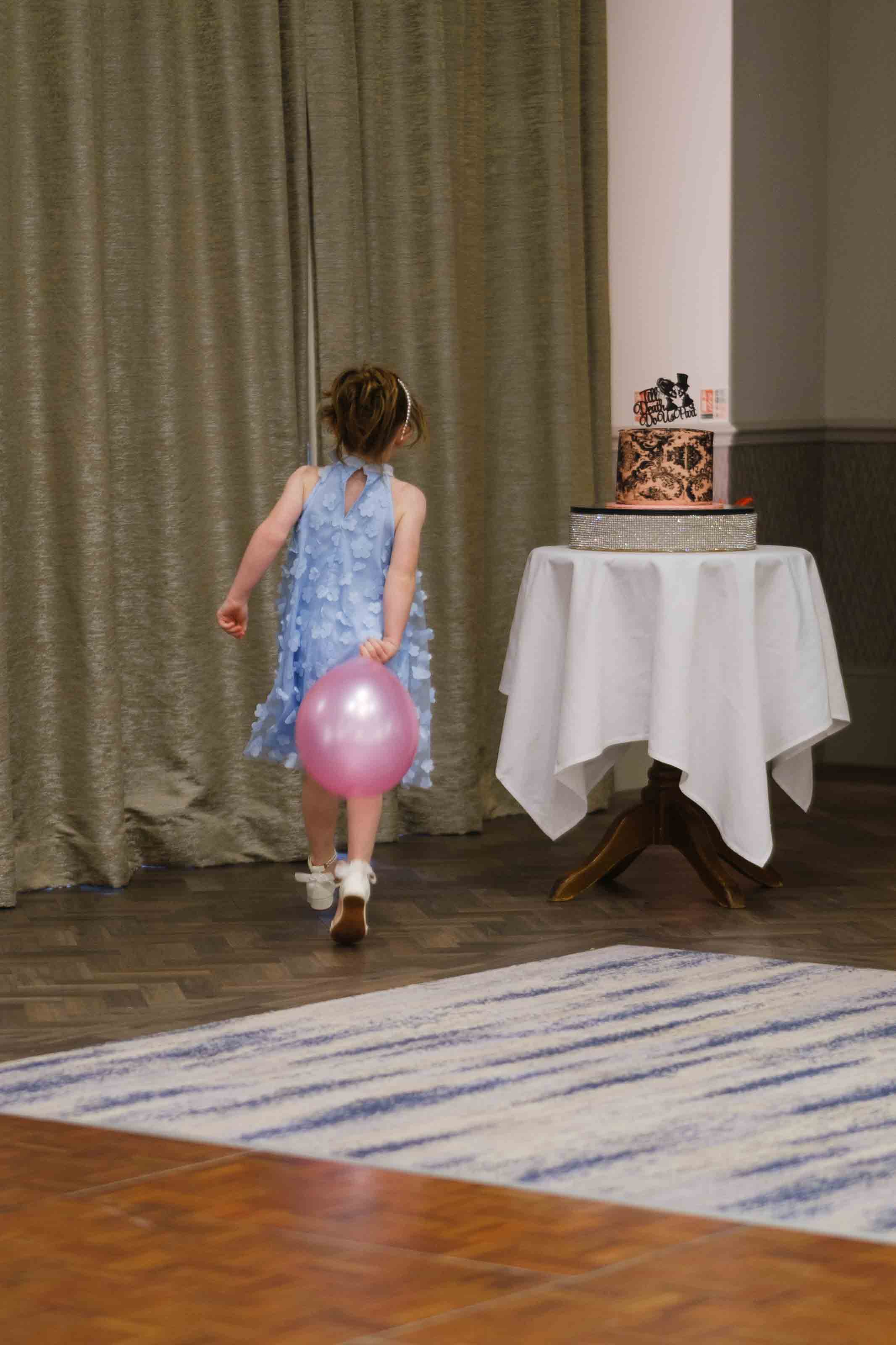 Kids playing at Dumfries Arms Hotel wedding reception