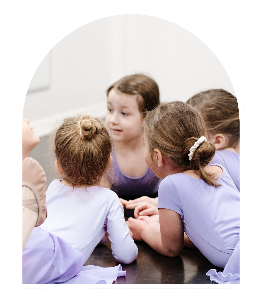 Pegasus Dance Studios - Free Trial Classes - Two young dancers holding hands skipping