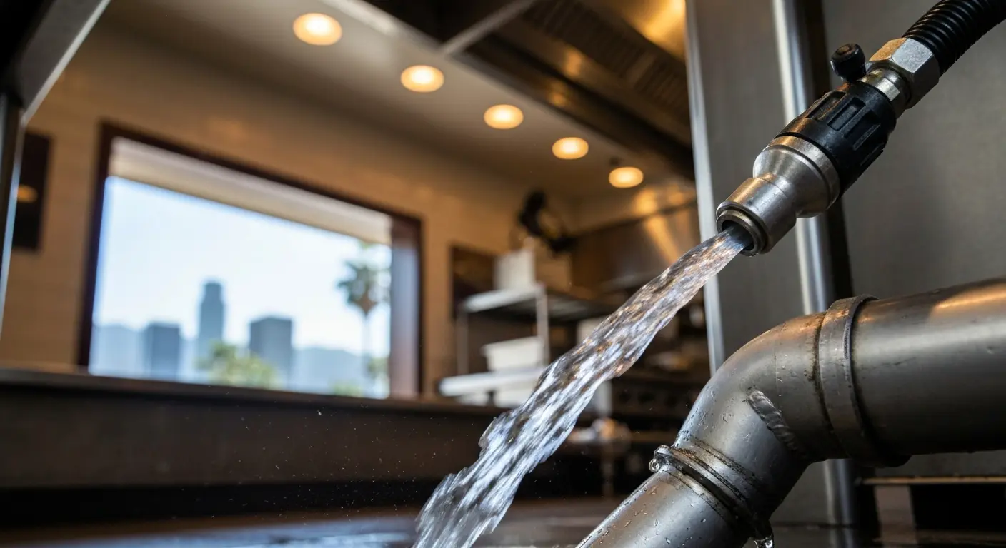 Commercial drain service
