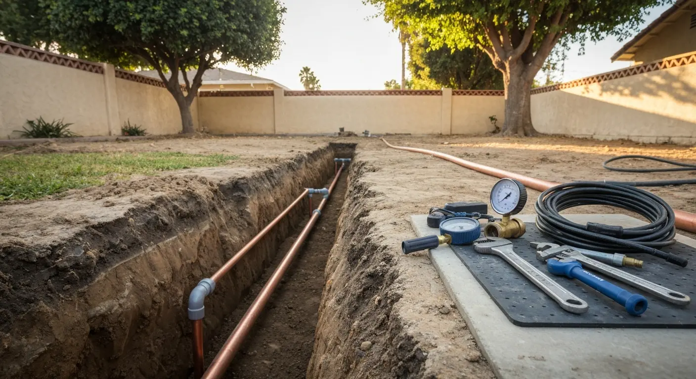 Waterline repair service in Burbank