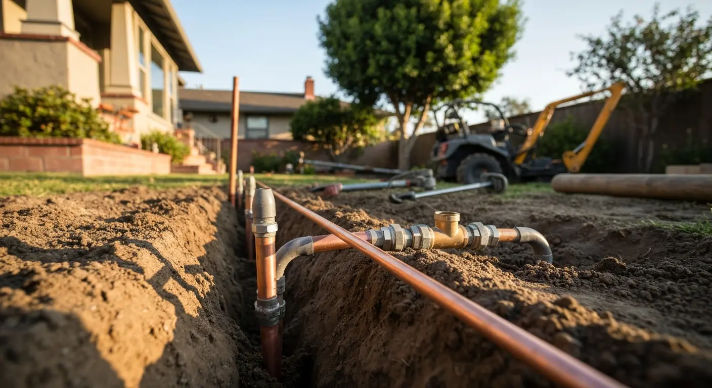 Waterline repair and replacement service