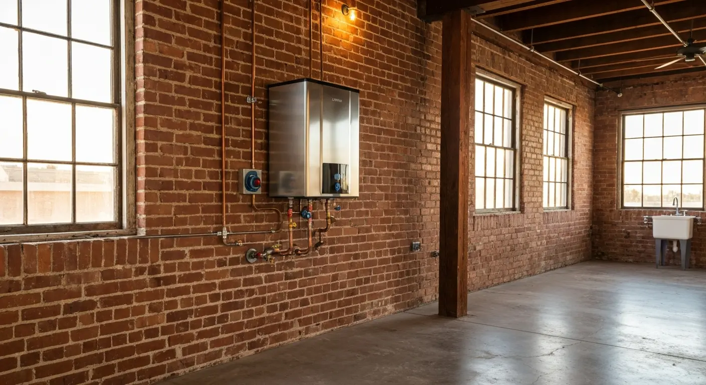 Tankless water heater installation
