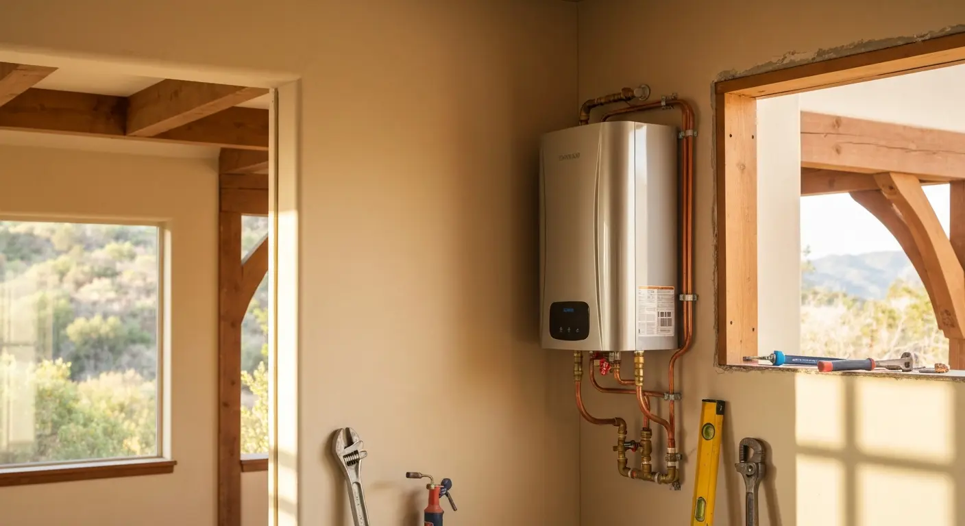 Tankless water heater installation service