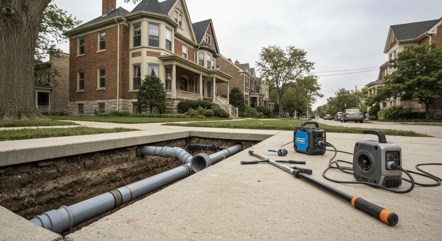 Drainage repair in Highland Park