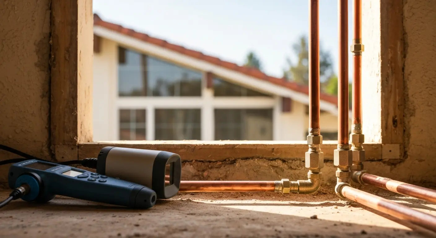 Water leak detection and pipe repair