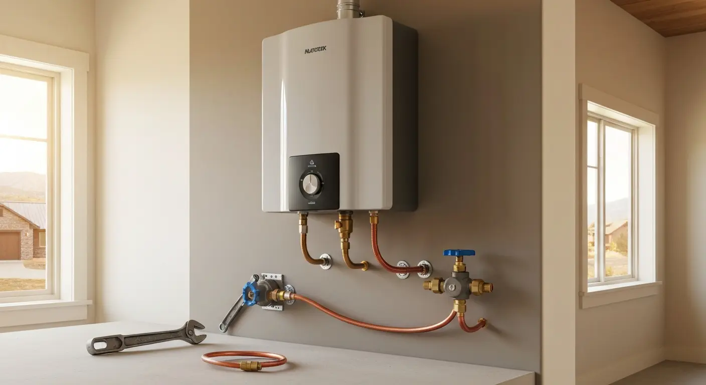 Tankless water heater installation
