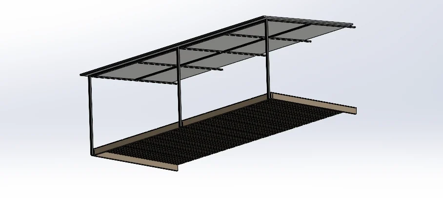 CAD render of a canopy