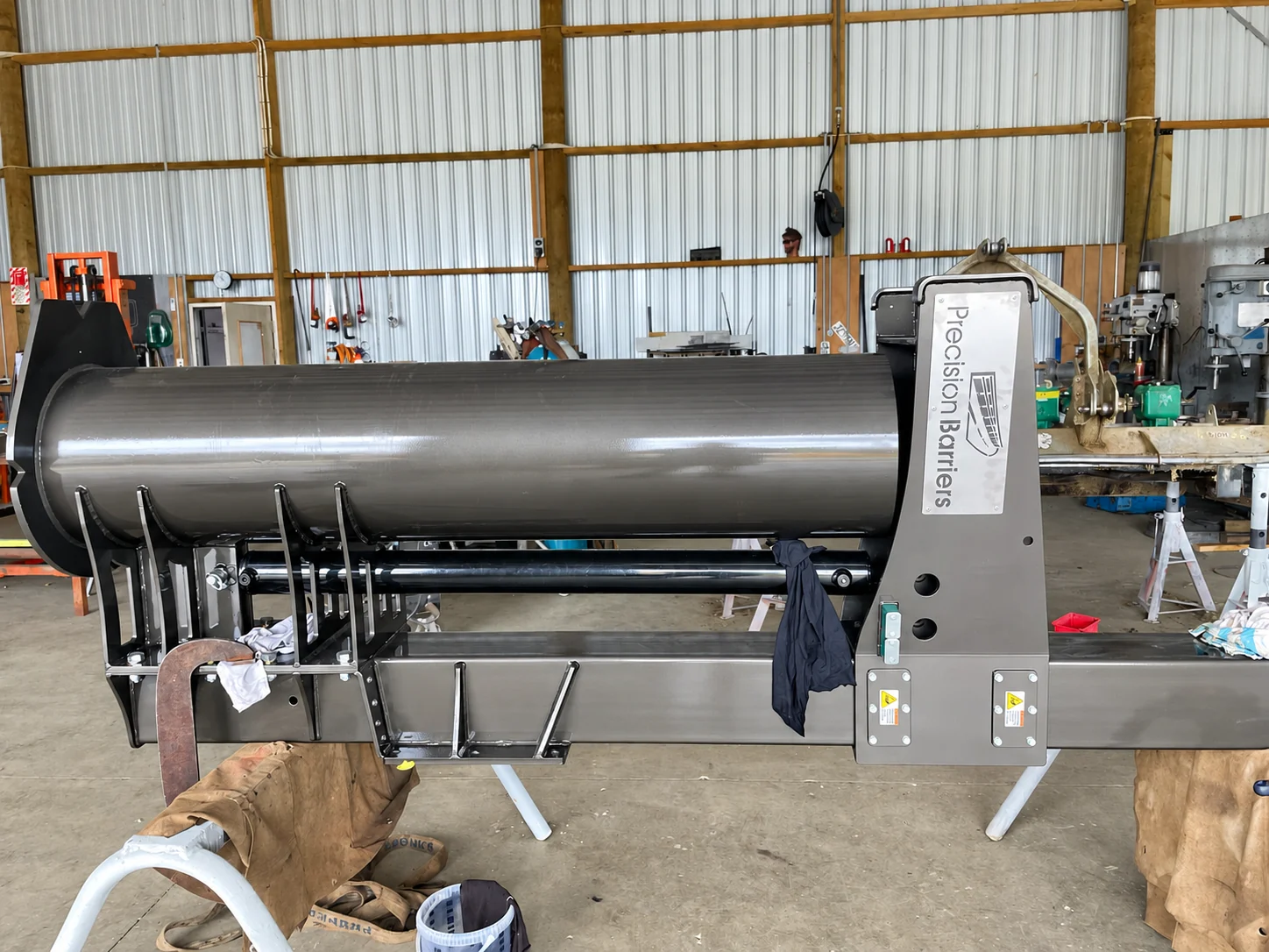 Machinery attachment in the workshop