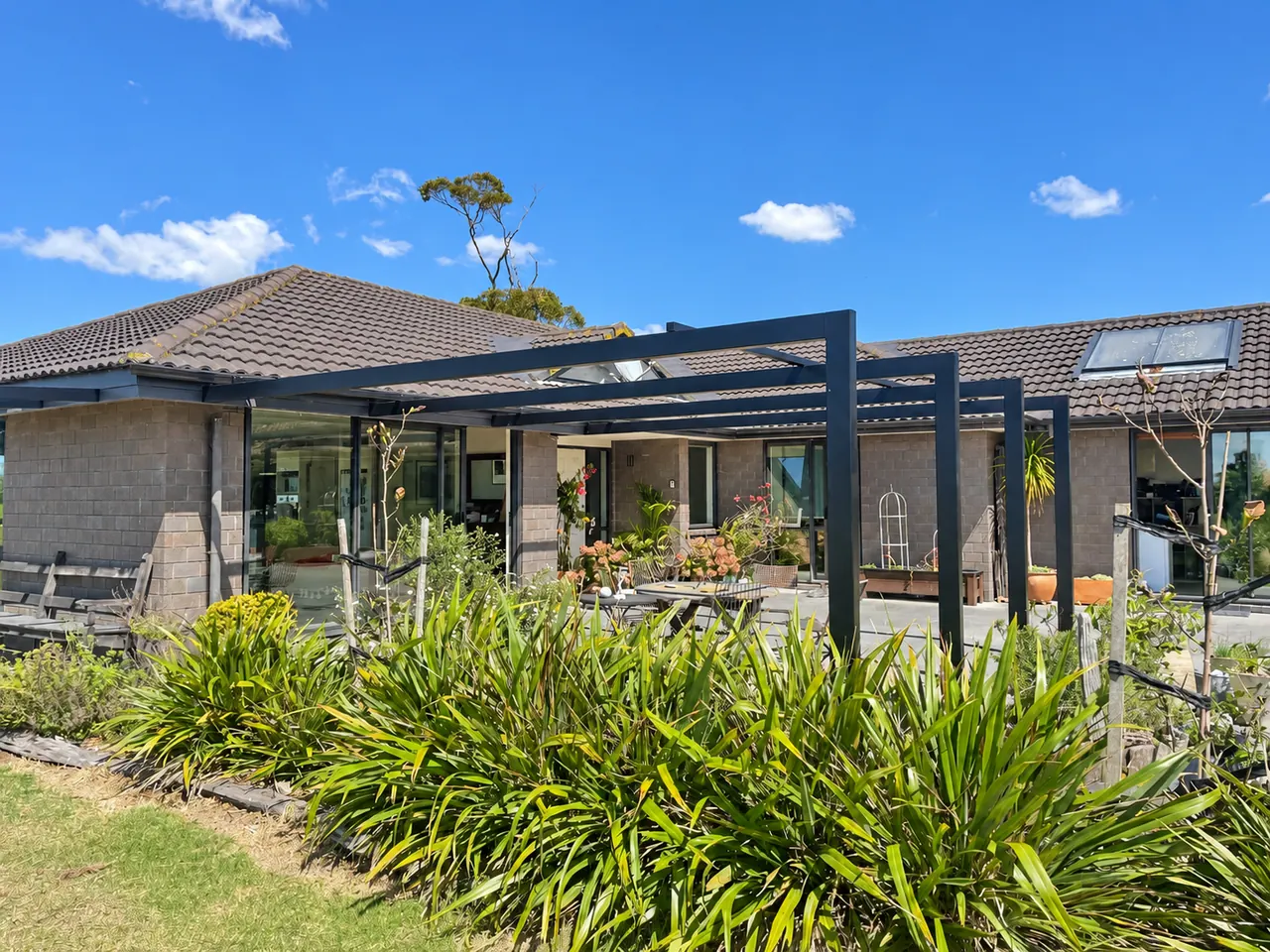 Outdoor canopy at a house