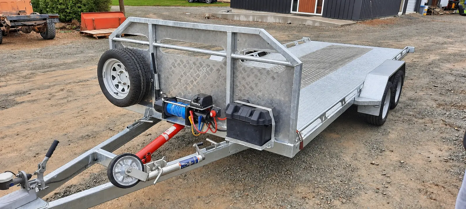 Trailer with equipment