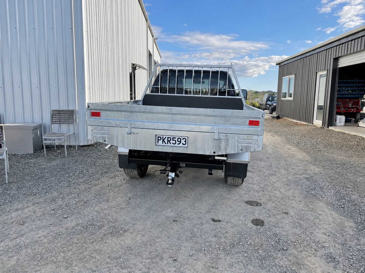 Ute tray viewed from the rear