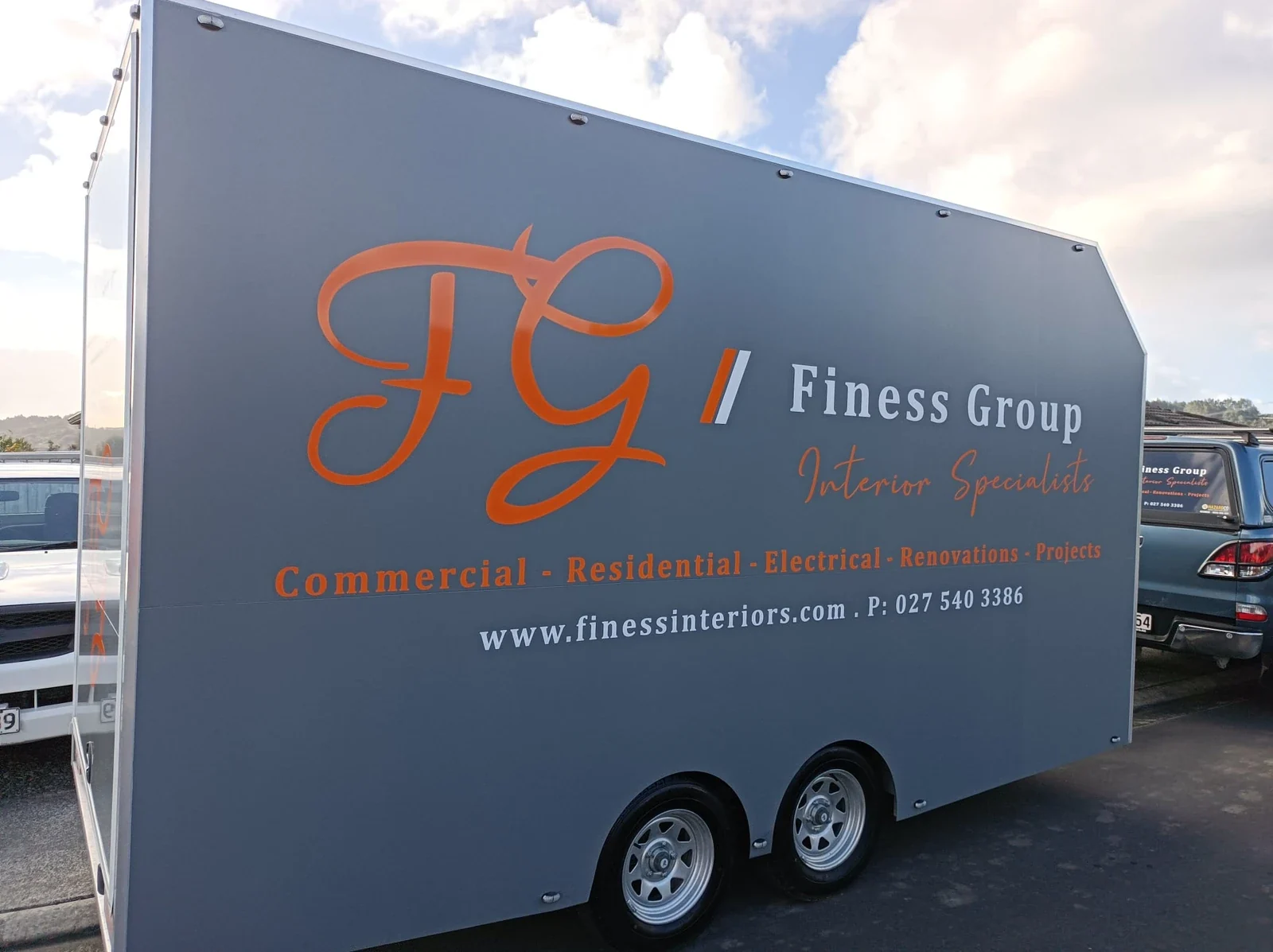 Enclosed food trailer