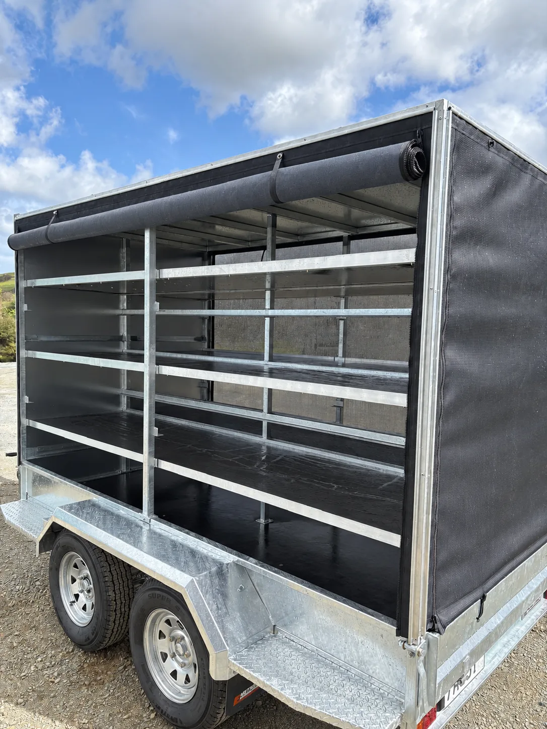 Enclosed trailer interior