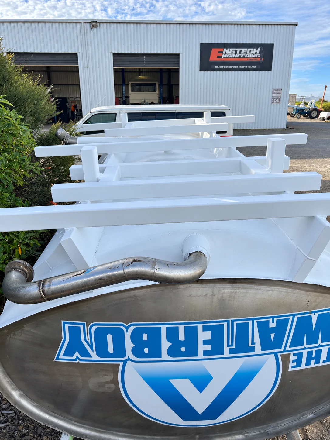 Truck body in progress