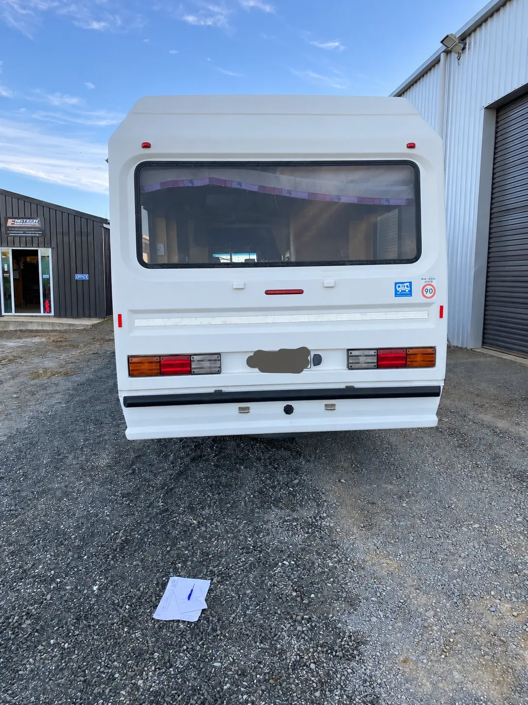 Truck body rear detail