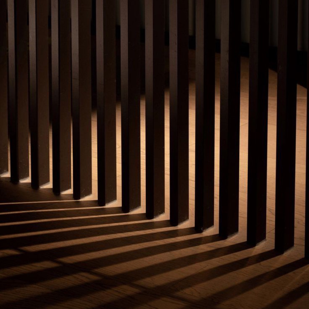 Luz y sombra sobre madera