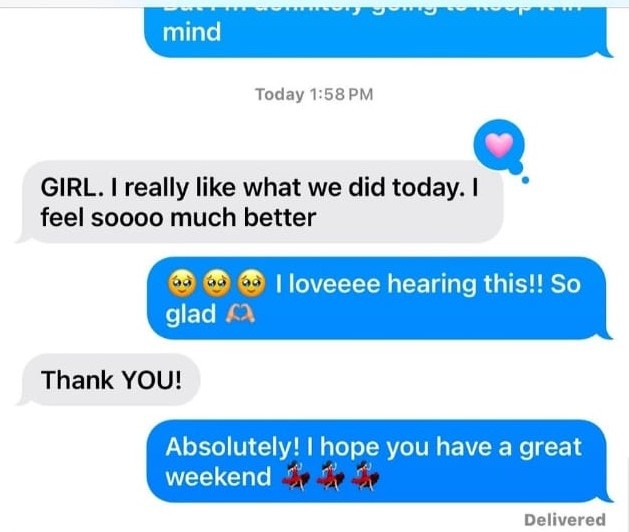 Patient testimonial