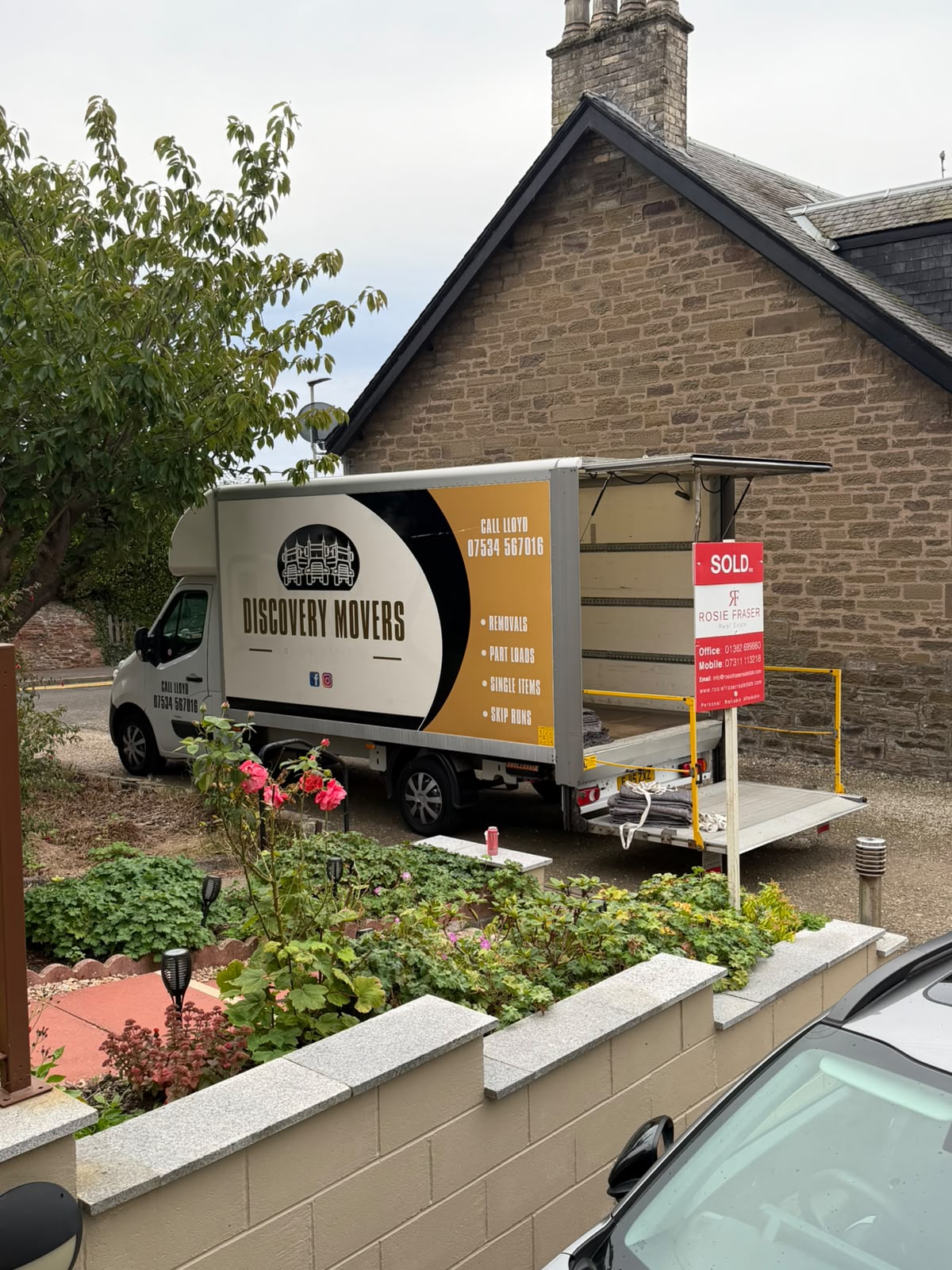Loading up on the Carnoustie to Glasgow move