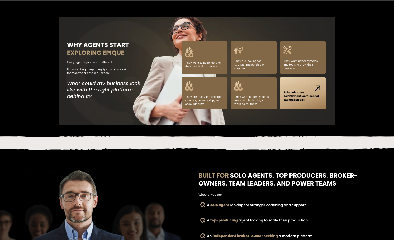 Why agents explore Epique