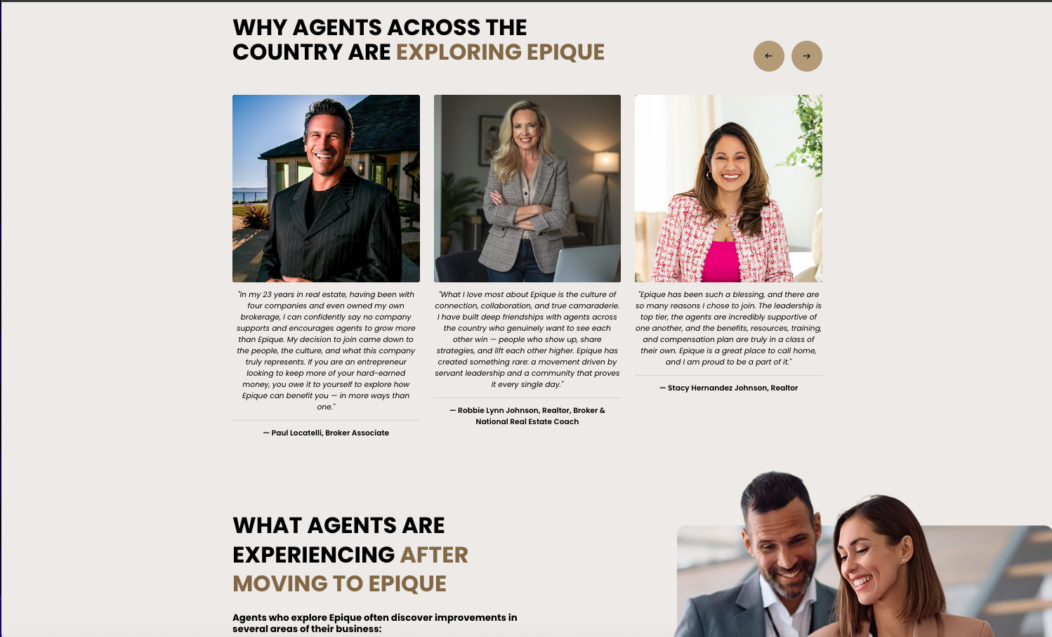 Real agents real reasons they moved