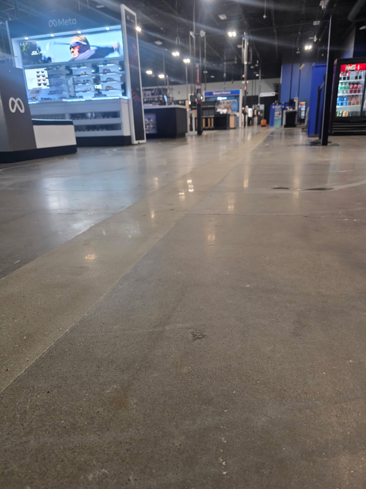 Best Buy Midland TX severe concrete damage repair and polished concrete floor