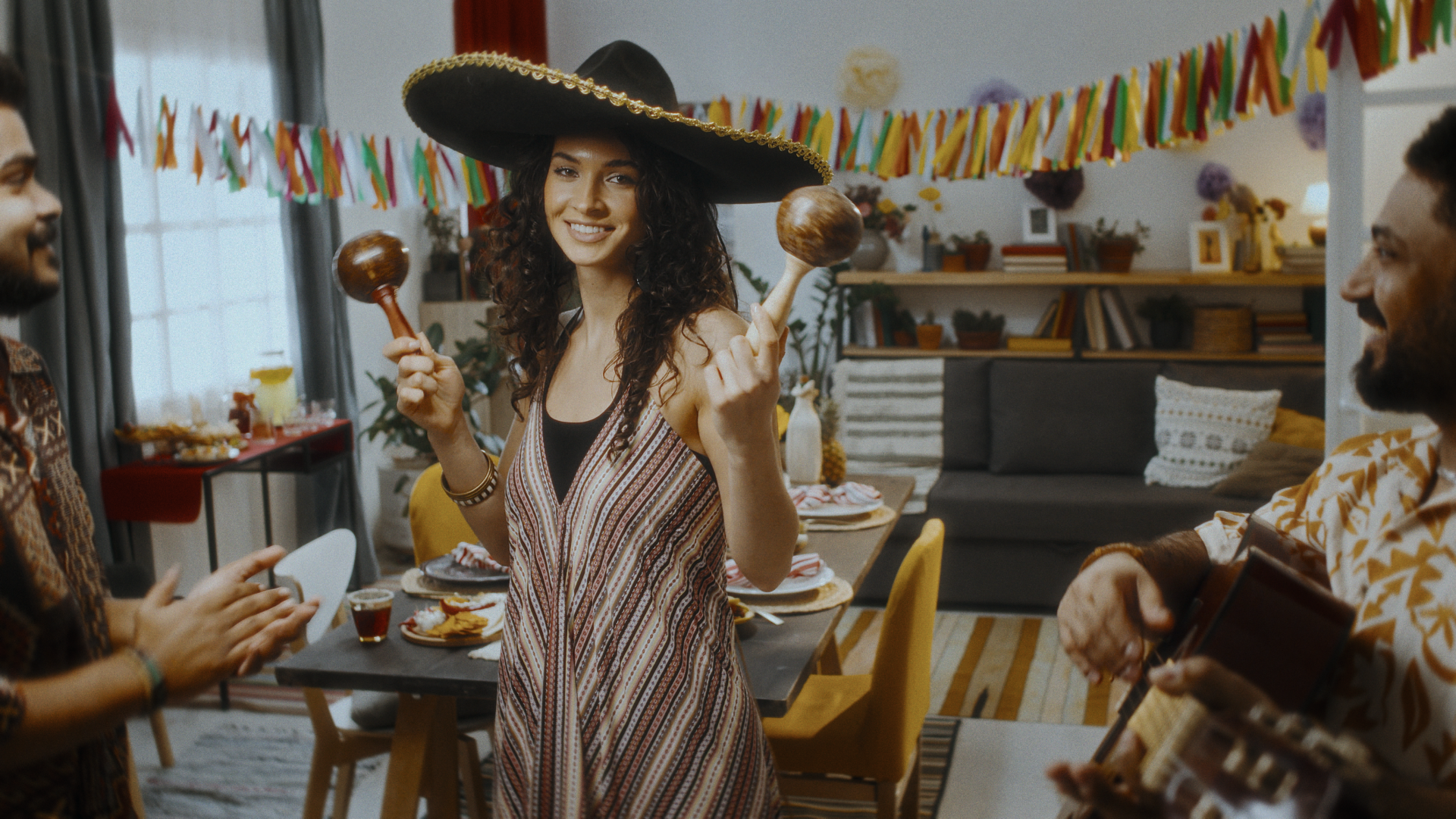 Elderly Couple Drinking Tea