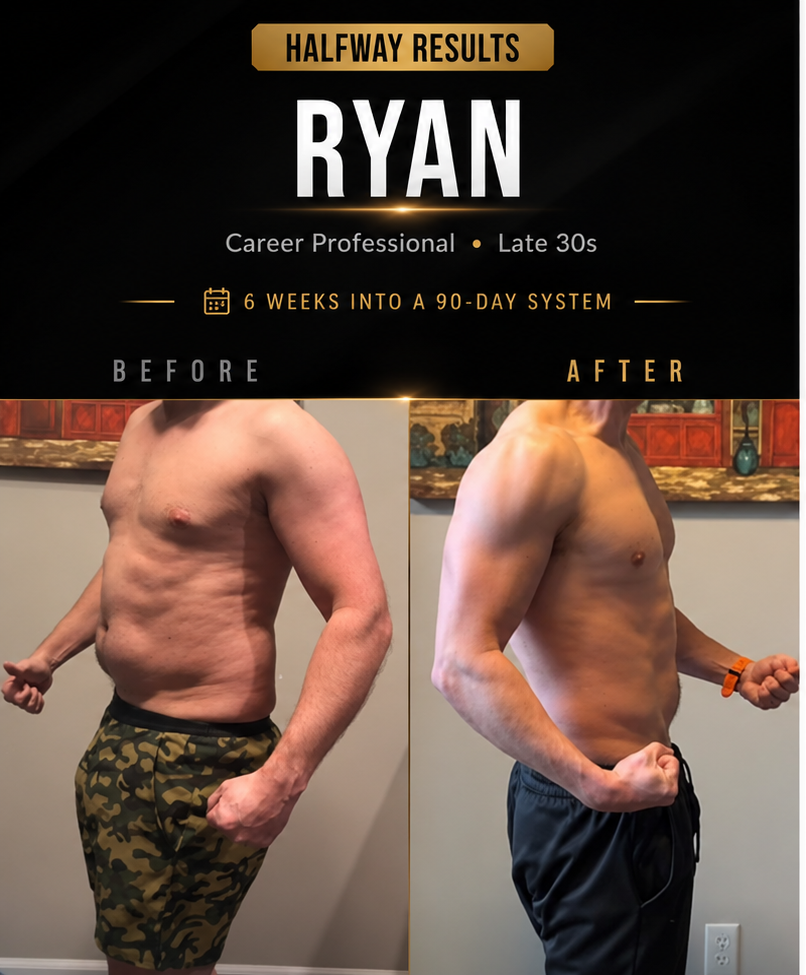 Ryan — Career Professional, Late 30s — Halfway results, 6 weeks into a 90-day system