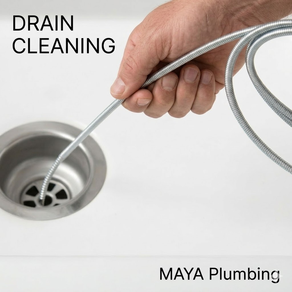 Professional drain cleaning service in Ottawa using an auger to clear a clogged kitchen sink