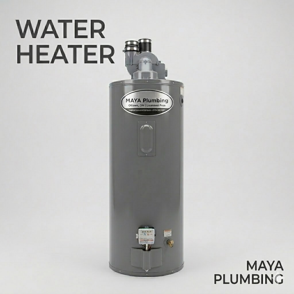 Installation of a new energy-efficient hot water heater for an Ottawa homeowner