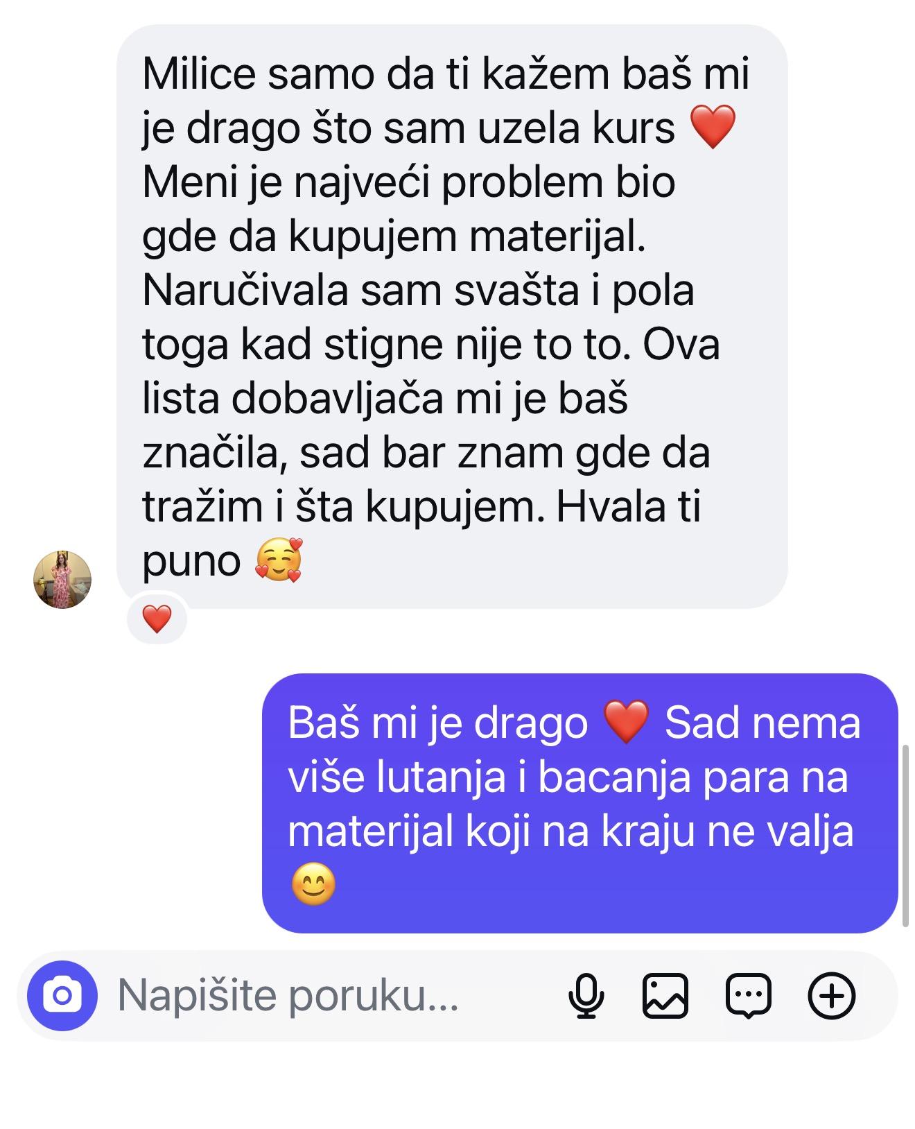 Utisak polaznice o učenju izrade nakita