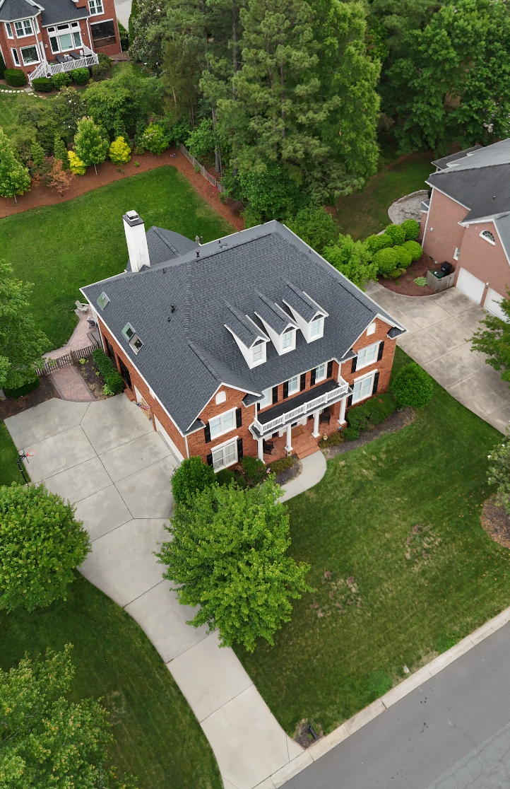 Completed colonial roof replacement, Lake Norman area