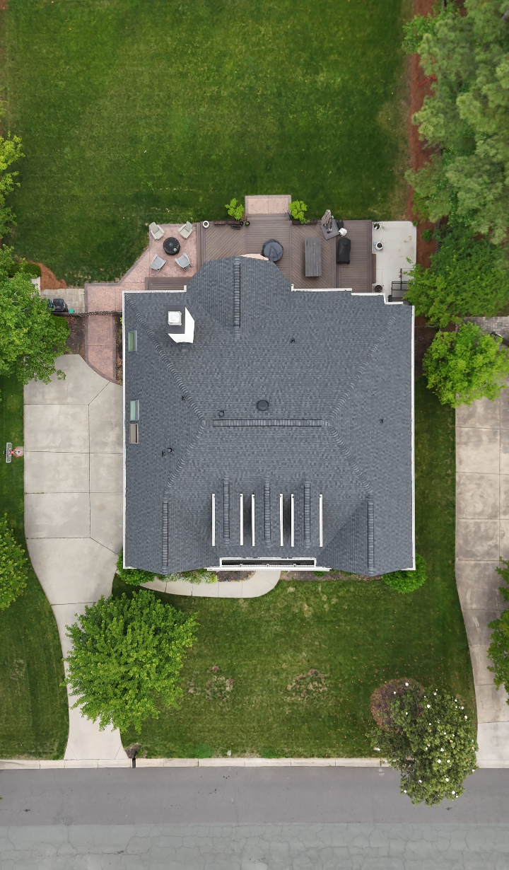 Completed full tear-off and replacement, lakefront home