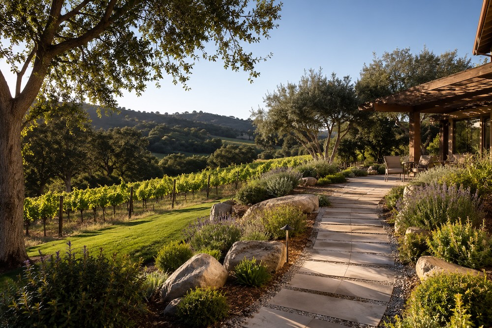 Completed landscaping and hardscaping projects across Sonoma County by RE Landscape Sonoma