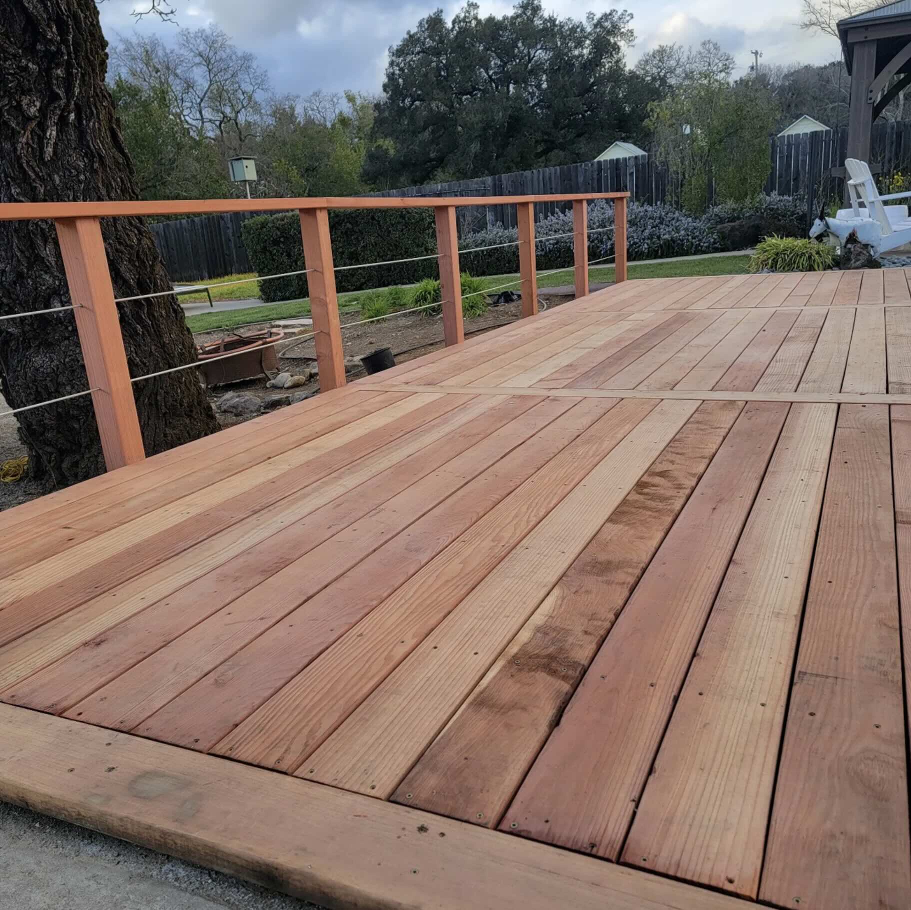 Patio and deck outdoor living space