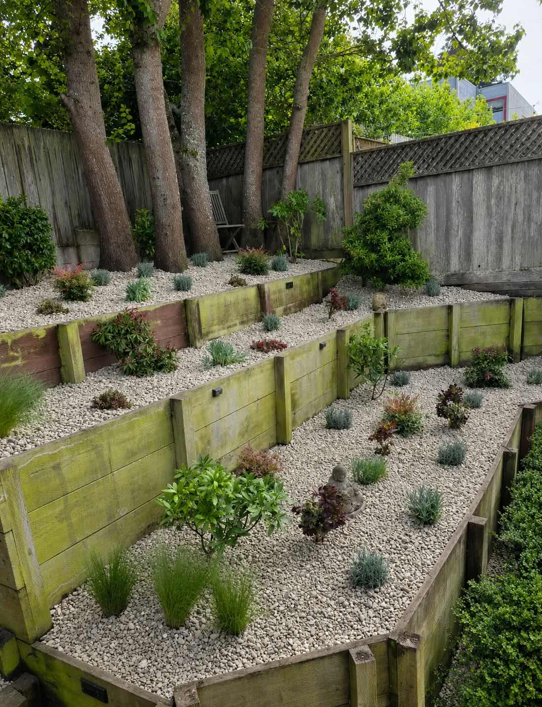 After: drought-tolerant landscape & hardscape conversion in Sonoma wine country