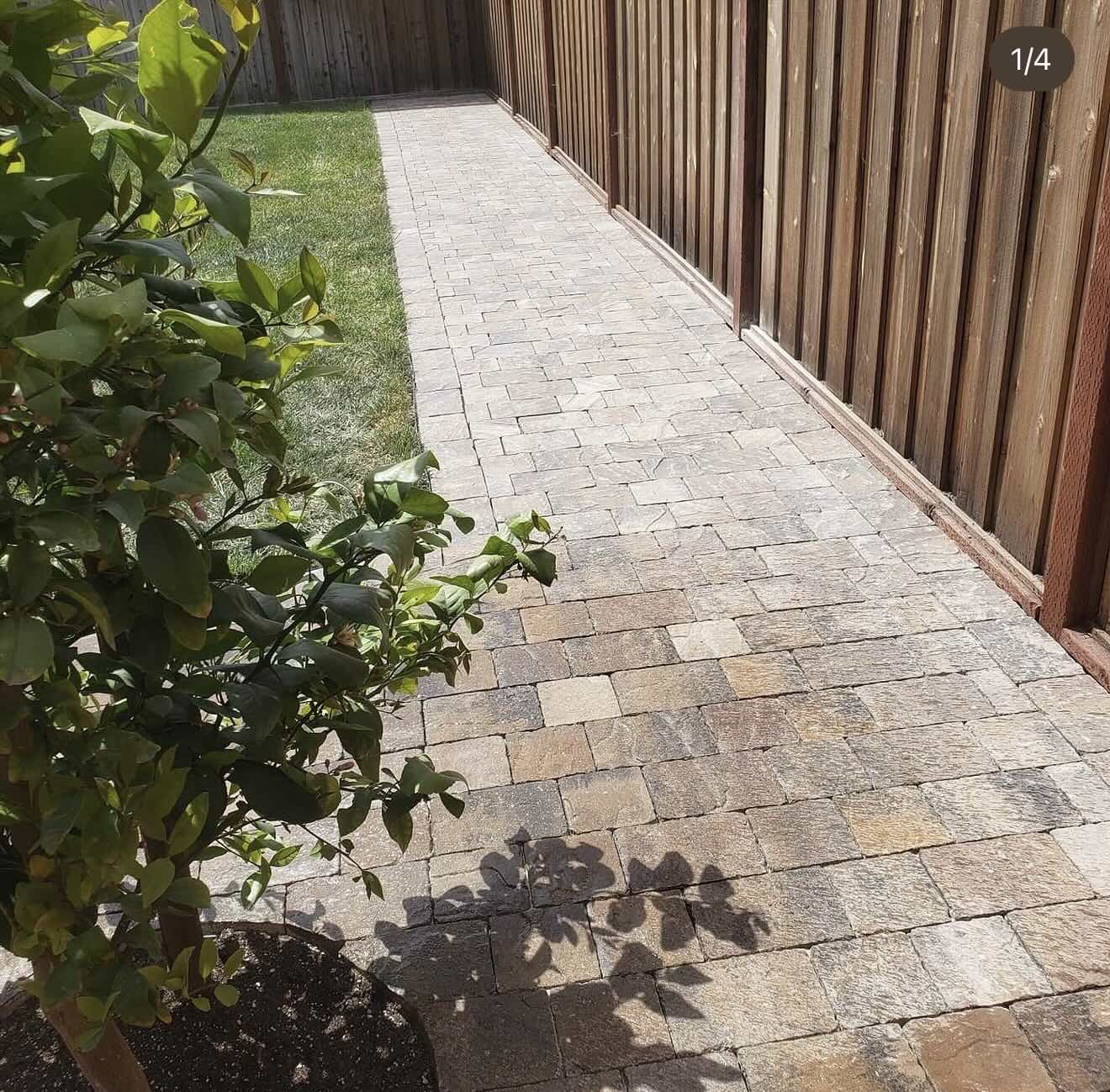 After: full hardscape installation at a Sonoma estate with pavers