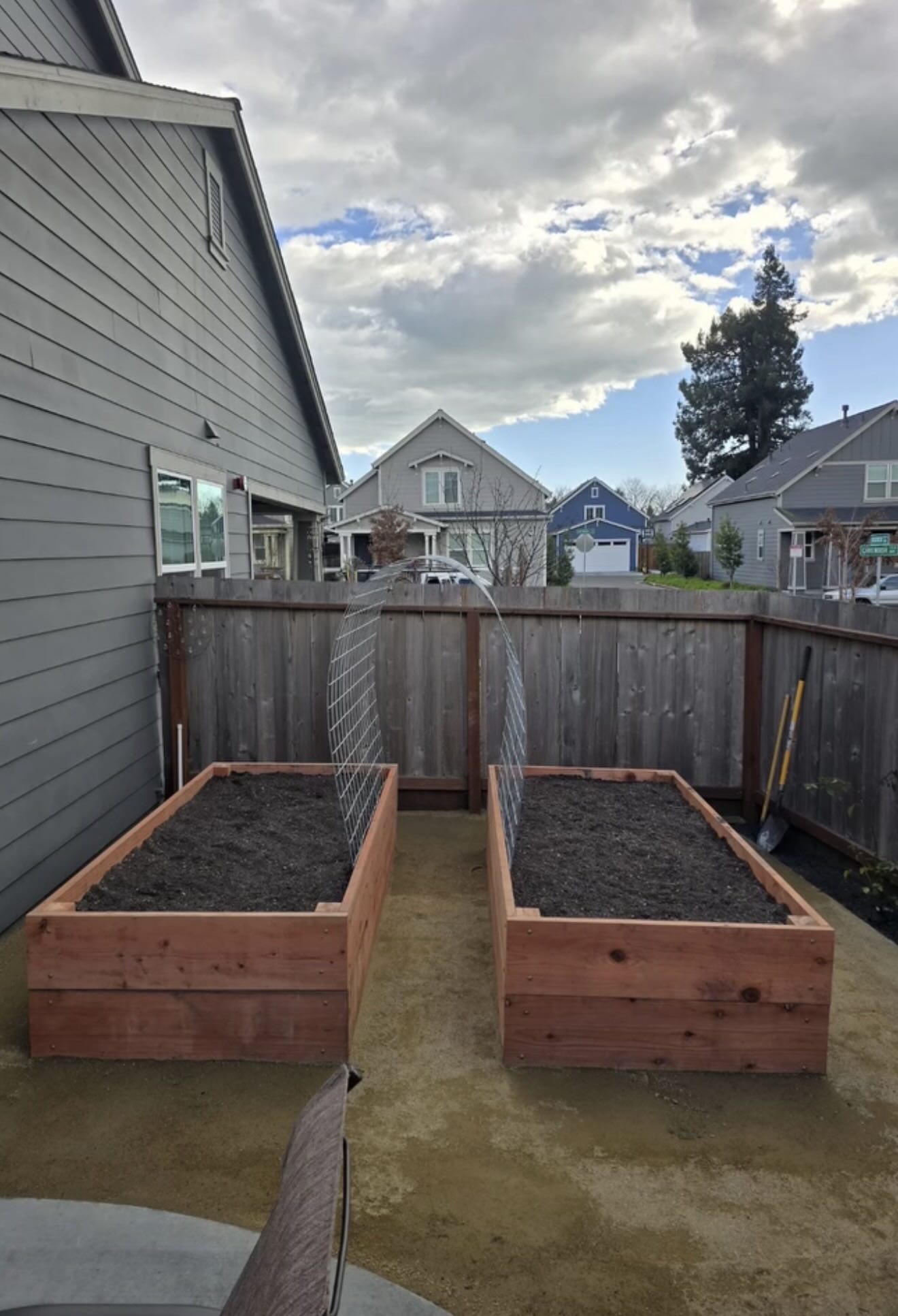 Custom vegtable garden project by RE Landscape Sonoma
