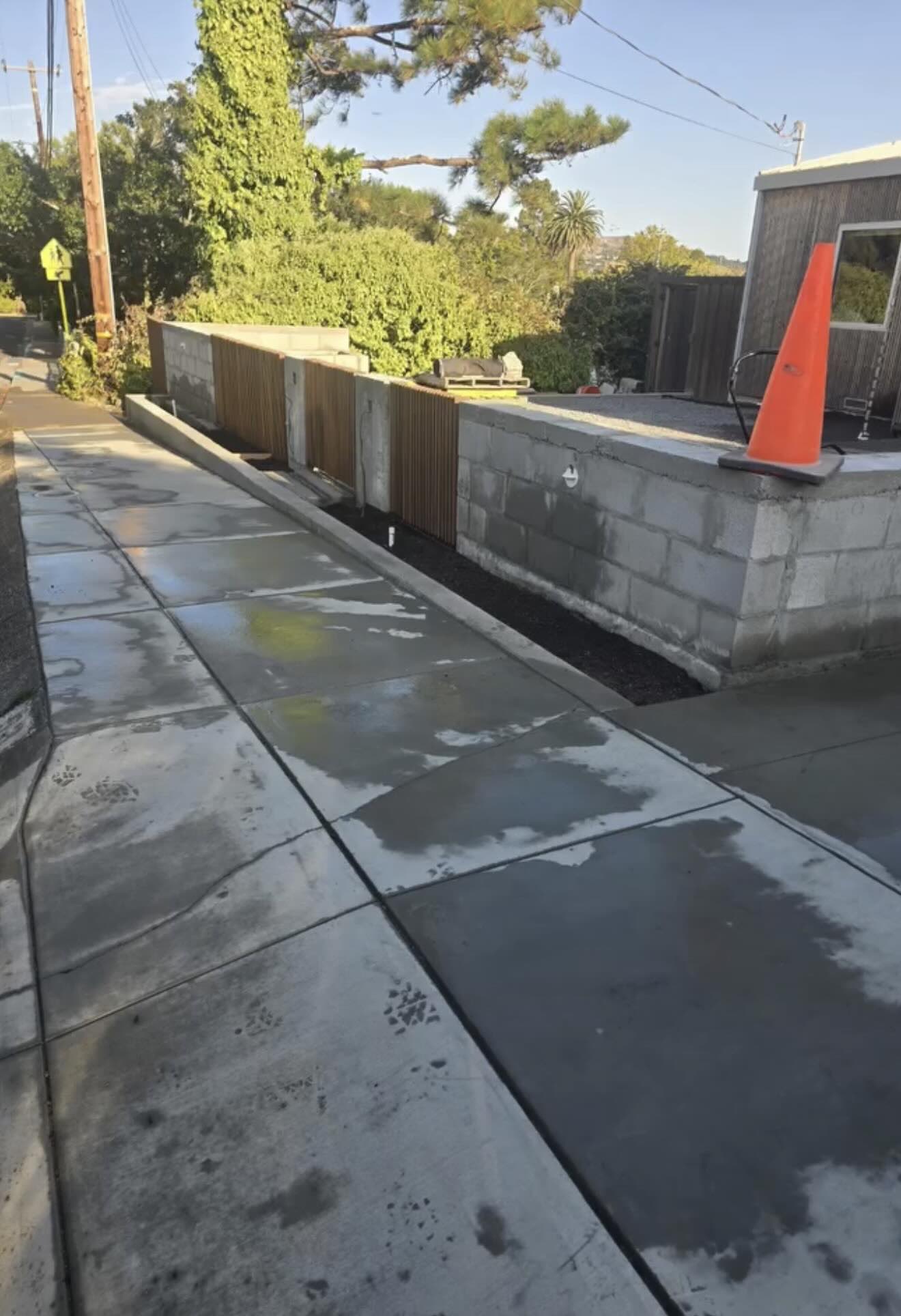 Custom retaining wall design in progress picture 2 by RE Landscape Sonoma