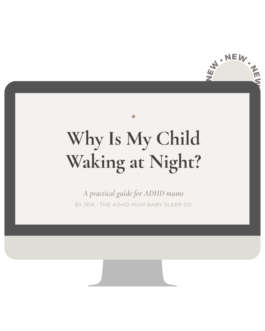 Why Is My Child Waking at Night? guide shown on screen
