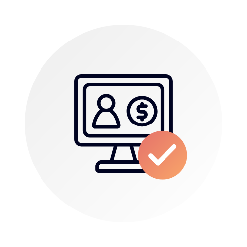 Online loan software icon