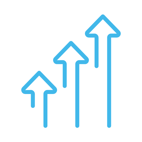 Analytics dashboard with clock icon