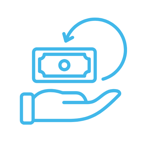 Analytics dashboard with lock and folder icon