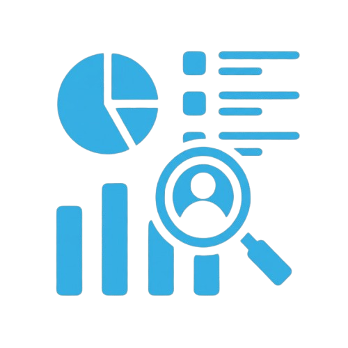 Analytics dashboard with lock and folder icon