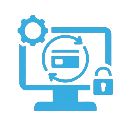Analytics dashboard with lock and folder icon