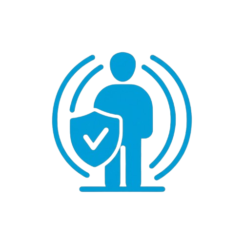 Analytics dashboard with lock and folder icon